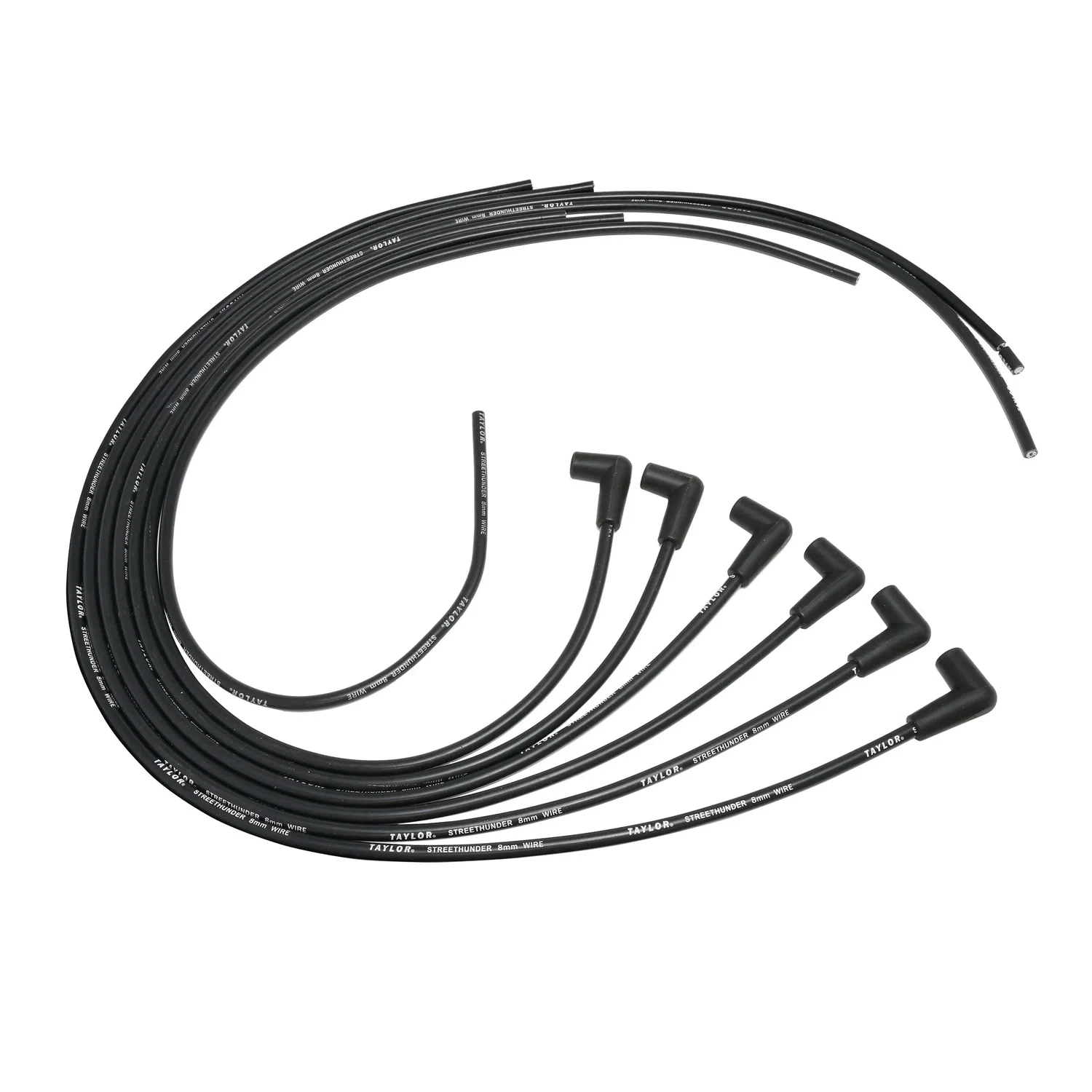 Spark Plug Wire Set Universal 8mm Silicone 90_ 500 ohm_ft Street Thunder 50047
